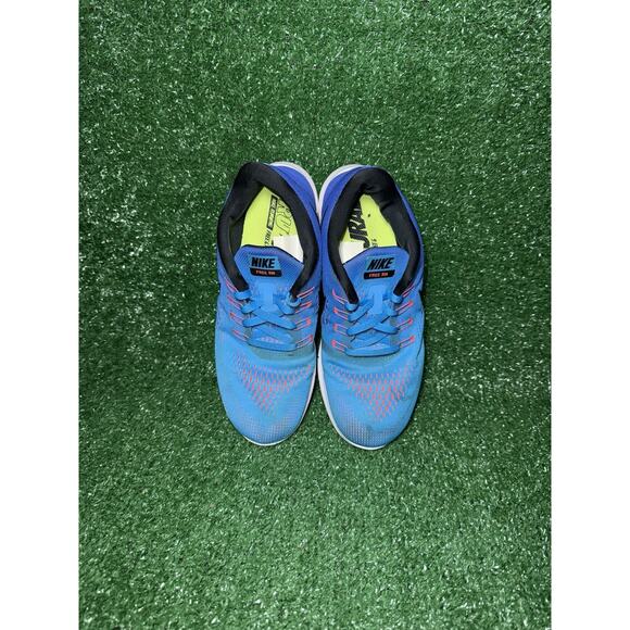 Nike Free RN Blue Mesh Running Shoes Athletic Sneaker Women Size 6.5 831509-404 - Picture 6 of 9
